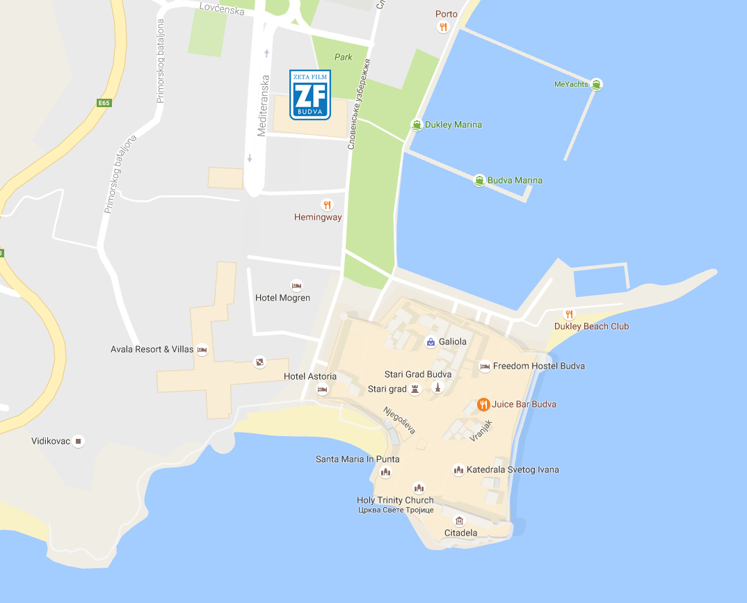 Zeta Film mapa